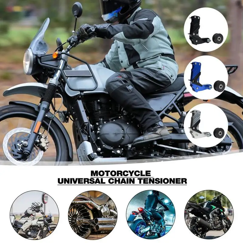 Universal Motorcycle Chain Tensioner High-Quality Bike Chain Adjuster Versatile Motorbike Chain Tightener Motorcycle Accessories
Universal Motorcycle Chain Tensioner High-Quality Bike Chain Adjuster Versatile Motorbike Chain Tightener Motorcycle Accessories