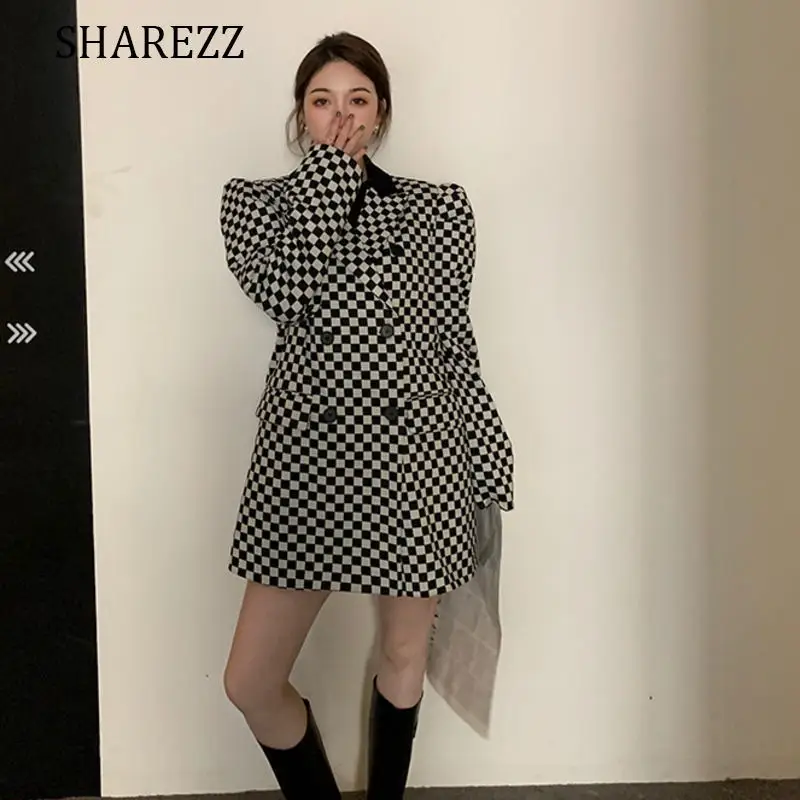Blazer Women 2022 Fashion Spring New Chessboard Wool Suit Bubble Sleeve Za Women's Blazers Dress Vintage Outerwear Stylish Tops
Blazer Women 2022 Fashion Spring New Chessboard Wool Suit Bubble Sleeve Za Women's Blazers Dress Vintage Outerwear Stylish Tops