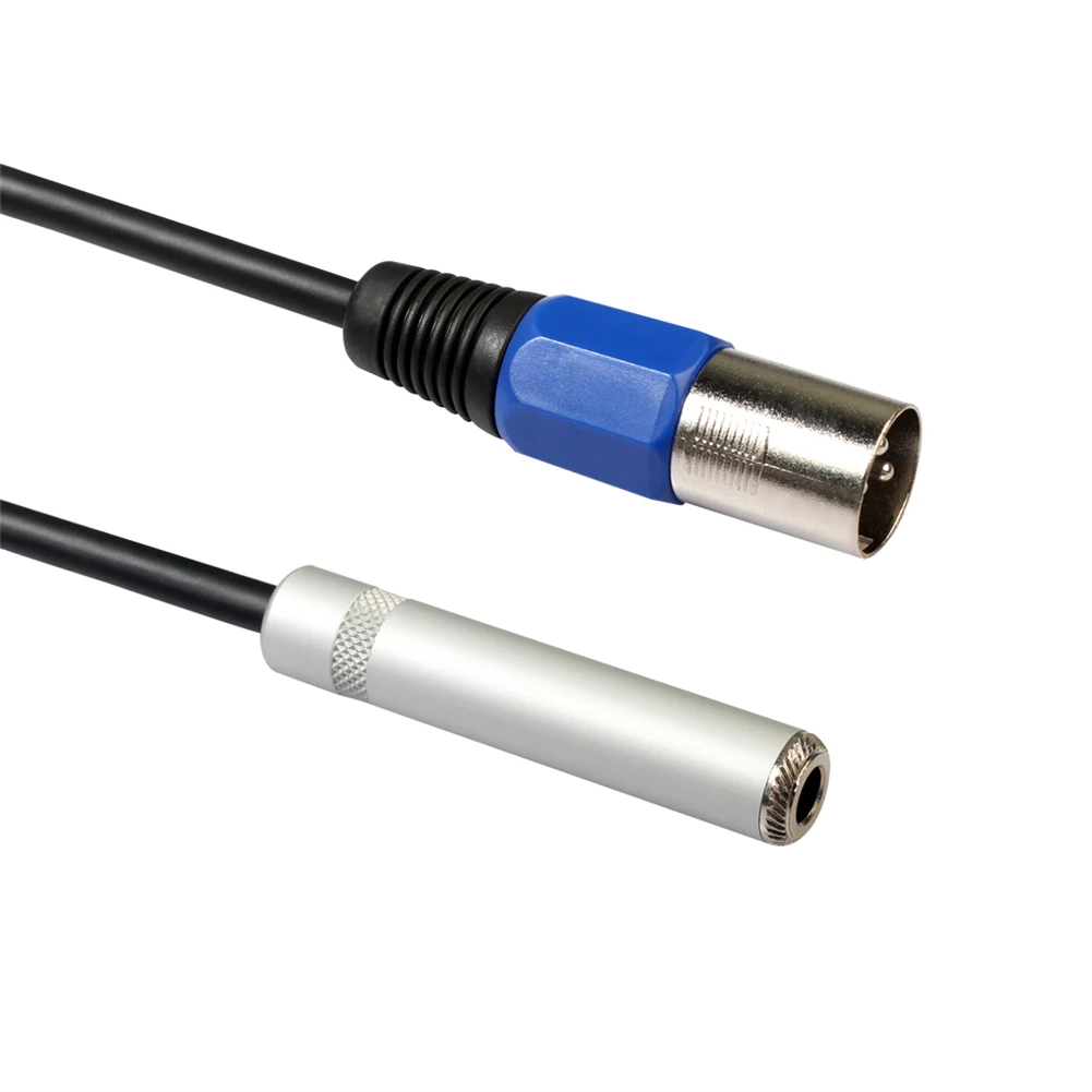 Adaptor Audio Cable 3-Pin XLR Male Blue Metal Microphone PVC To 6.35mm Female FOR Electric Guitars 100% Brand New
Adaptor Audio Cable 3-Pin XLR Male Blue Metal Microphone PVC To 6.35mm Female FOR Electric Guitars 100% Brand New