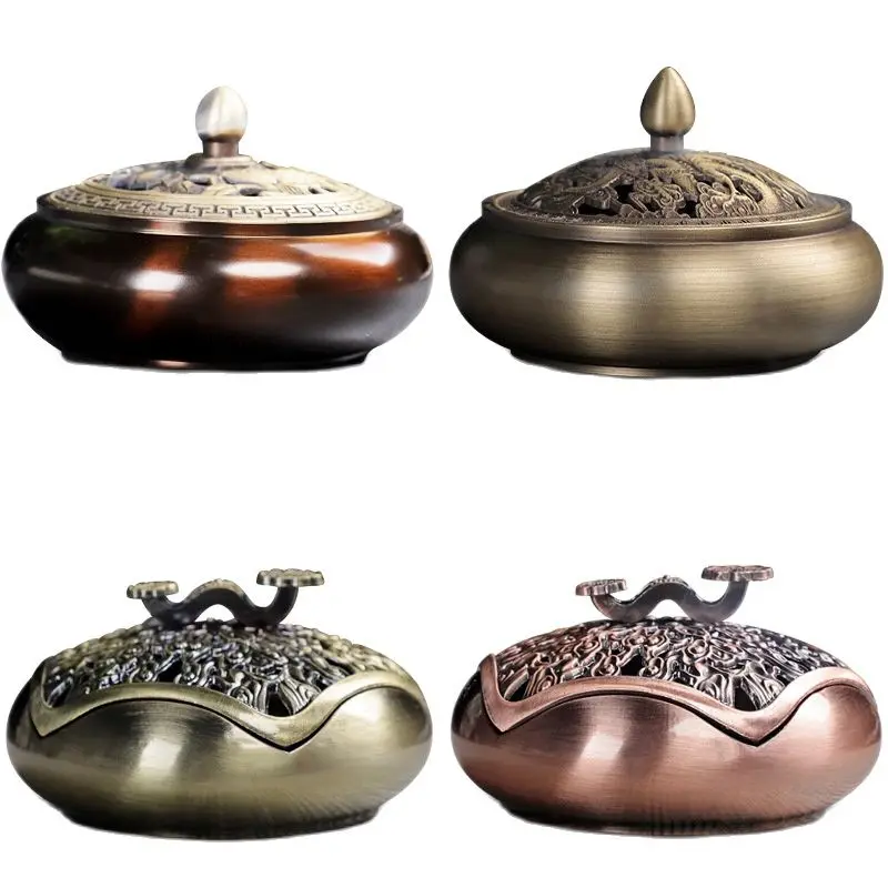 Metal Alloy Incense Coils Burner Holder Coppper Bronze Color 4 Hours Incense Coils Burner Holder Censer Box Home Temple Use
Metal Alloy Incense Coils Burner Holder Coppper Bronze Color 4 Hours Incense Coils Burner Holder Censer Box Home Temple Use