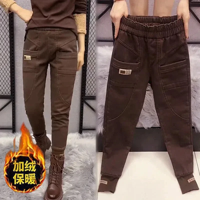 2024Fall/Winter New Loose Overalls Trousers Ladies Casual Plus Velvet Padded Pants Women's Harlan Daddy Pants Female Trend Jeans
2024Fall/Winter New Loose Overalls Trousers Ladies Casual Plus Velvet Padded Pants Women's Harlan Daddy Pants Female Trend Jeans