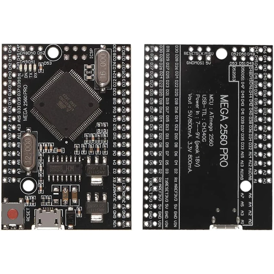Встроенный чип MEGA 2560 PRO CH340G/Φ с штыревыми разъемами, совместимый с Arduino Mega 2560
Встроенный чип MEGA 2560 PRO CH340G/Φ с штыревыми разъемами, совместимый с Arduino Mega 2560