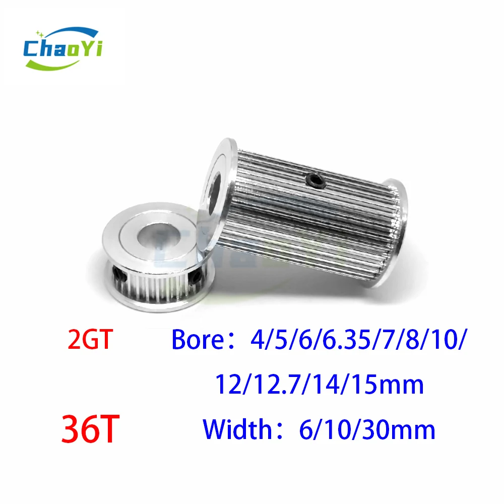 2GT 36 Teeth Timing Pulley Bore 4/5/6/6.35/7/8/10/12/12.7/14/15mm For Synchronous Belt Width 6/10/30mm 2MGT Small Backlash Wheel
2GT 36 Teeth Timing Pulley Bore 4/5/6/6.35/7/8/10/12/12.7/14/15mm For Synchronous Belt Width 6/10/30mm 2MGT Small Backlash Wheel