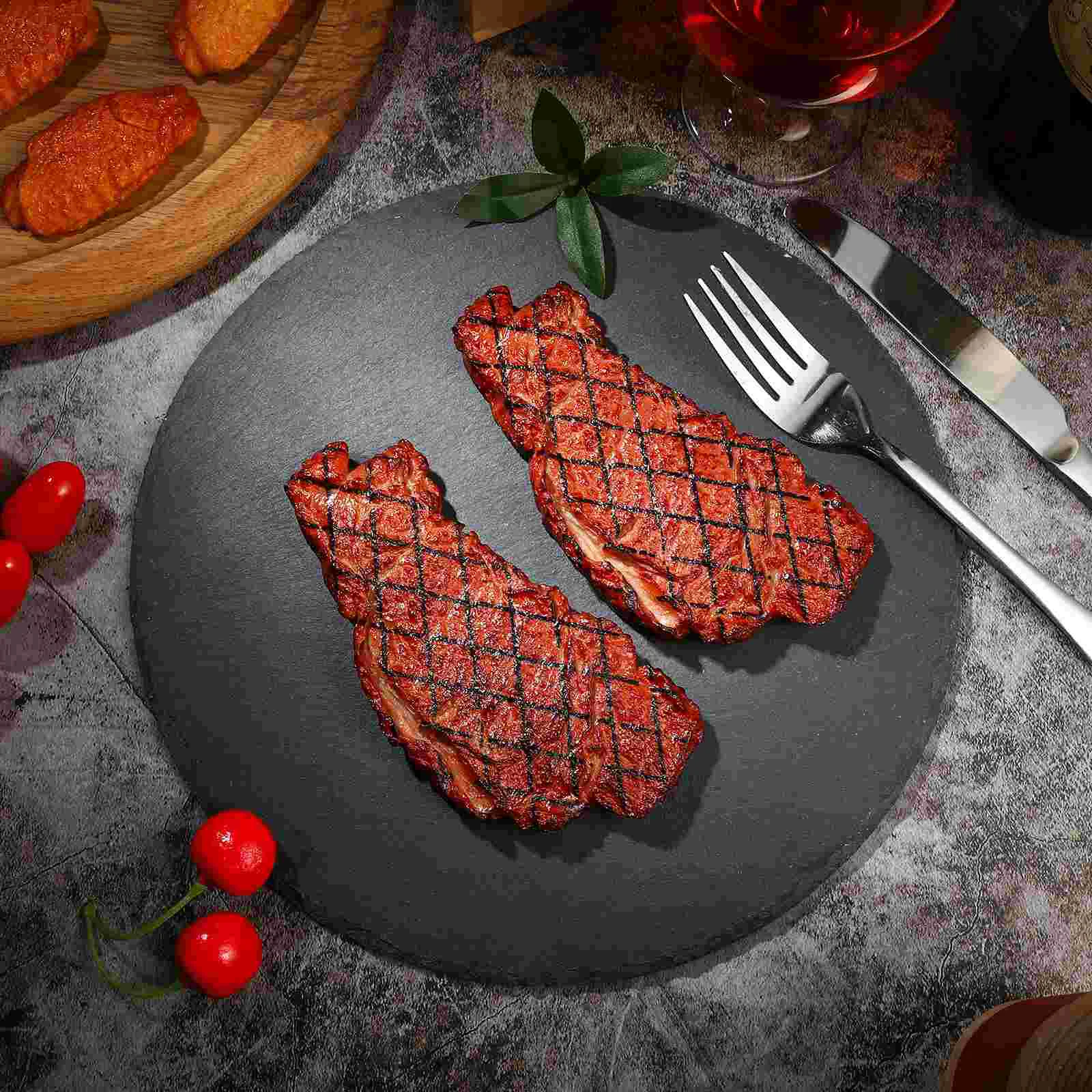 2 Pcs Artificial Steak Props Realistic Food Travel Foods Roast Beef Fake Ornaments Steaks Meat Model
2 Pcs Artificial Steak Props Realistic Food Travel Foods Roast Beef Fake Ornaments Steaks Meat Model