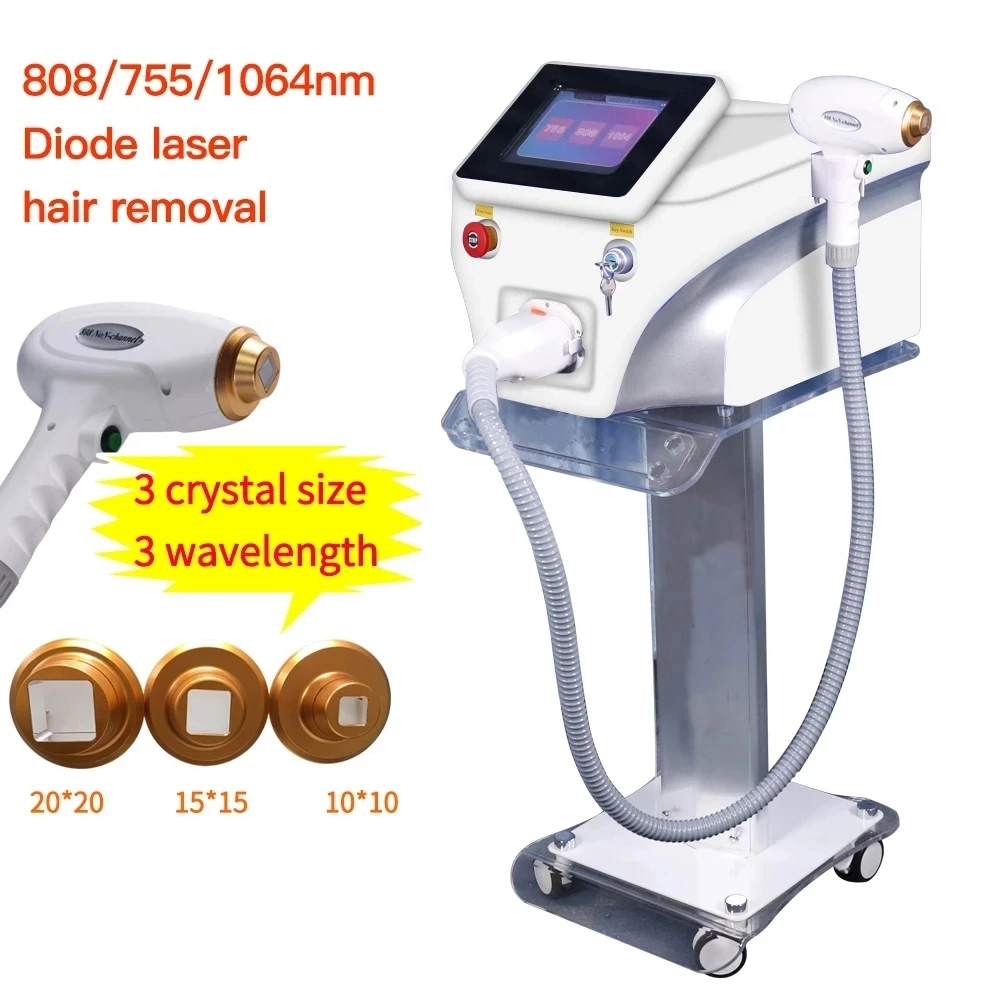 Diode Laser 755 808 1064nm Multi Wavelengths Hair Removal Machine Cooling Head Painless Laser Epilator Face Body Hair Removal
Diode Laser 755 808 1064nm Multi Wavelengths Hair Removal Machine Cooling Head Painless Laser Epilator Face Body Hair Removal