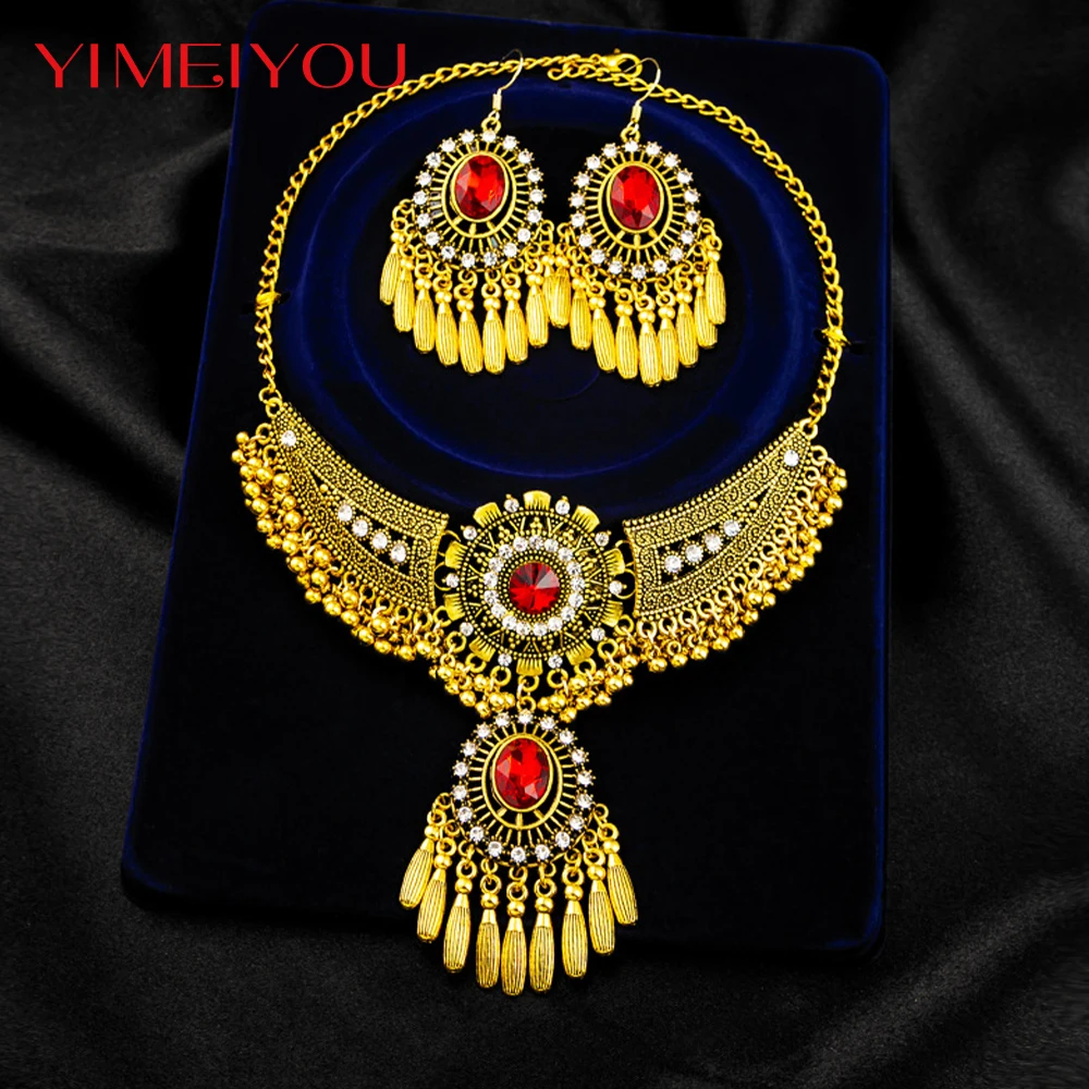 Wedding Earring Luxury Fashion Necklace Jewelry Bohemia Set Zircon Crytal Simple Party Korean New Style Trendy Elegant Girl Gift
Wedding Earring Luxury Fashion Necklace Jewelry Bohemia Set Zircon Crytal Simple Party Korean New Style Trendy Elegant Girl Gift