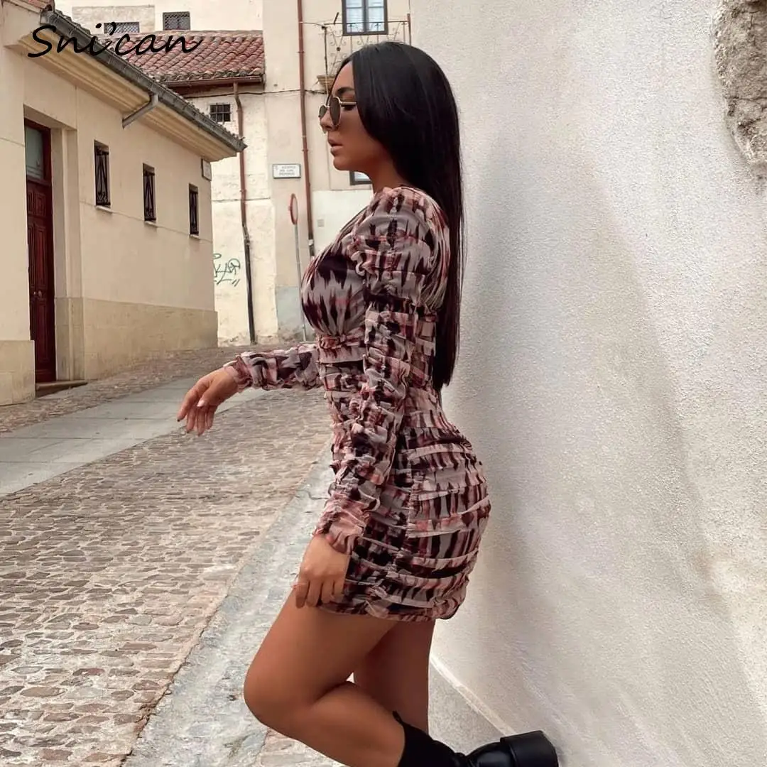 ZA Deep V Neck Ruched Mini Dress Women Spring Long Sleeve Bodycon Robe Femme Sukienka Letnia платье женское летнее 2022 Vestidos
ZA Deep V Neck Ruched Mini Dress Women Spring Long Sleeve Bodycon Robe Femme Sukienka Letnia платье женское летнее 2022 Vestidos