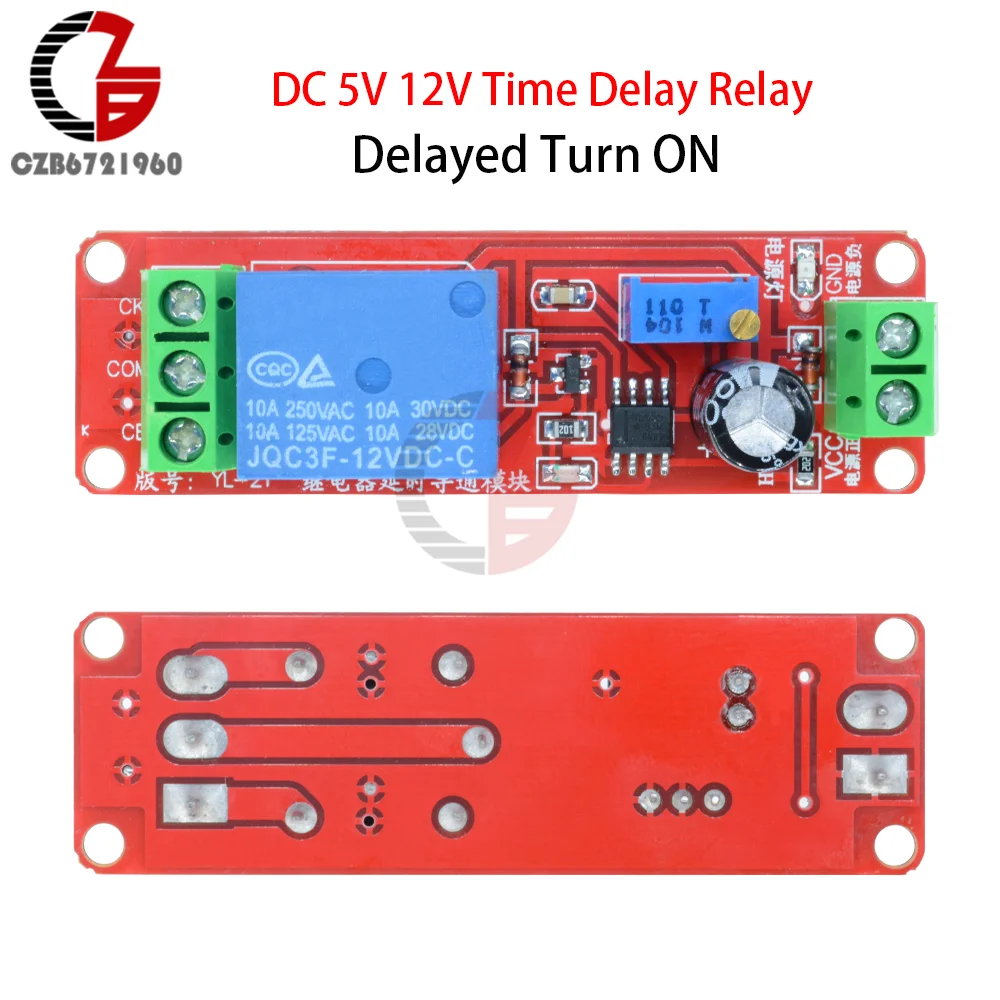 Реле задержки времени Gaqqee DC 5V 12V
Реле задержки времени Gaqqee DC 5V 12V
