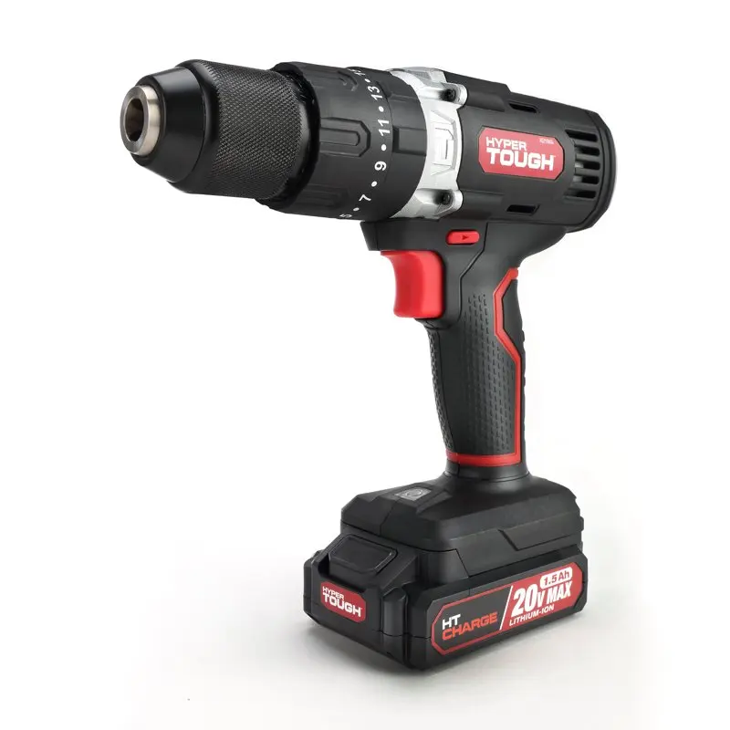 20V Max Lithium-Ion Cordless Hammer Drill, 1/2 inch Chuck, 2 Speeds with 1.5Ah Lithium-ion Battery & Charger, Bit Holder & LED L
20V Max Lithium-Ion Cordless Hammer Drill, 1/2 inch Chuck, 2 Speeds with 1.5Ah Lithium-ion Battery & Charger, Bit Holder & LED L