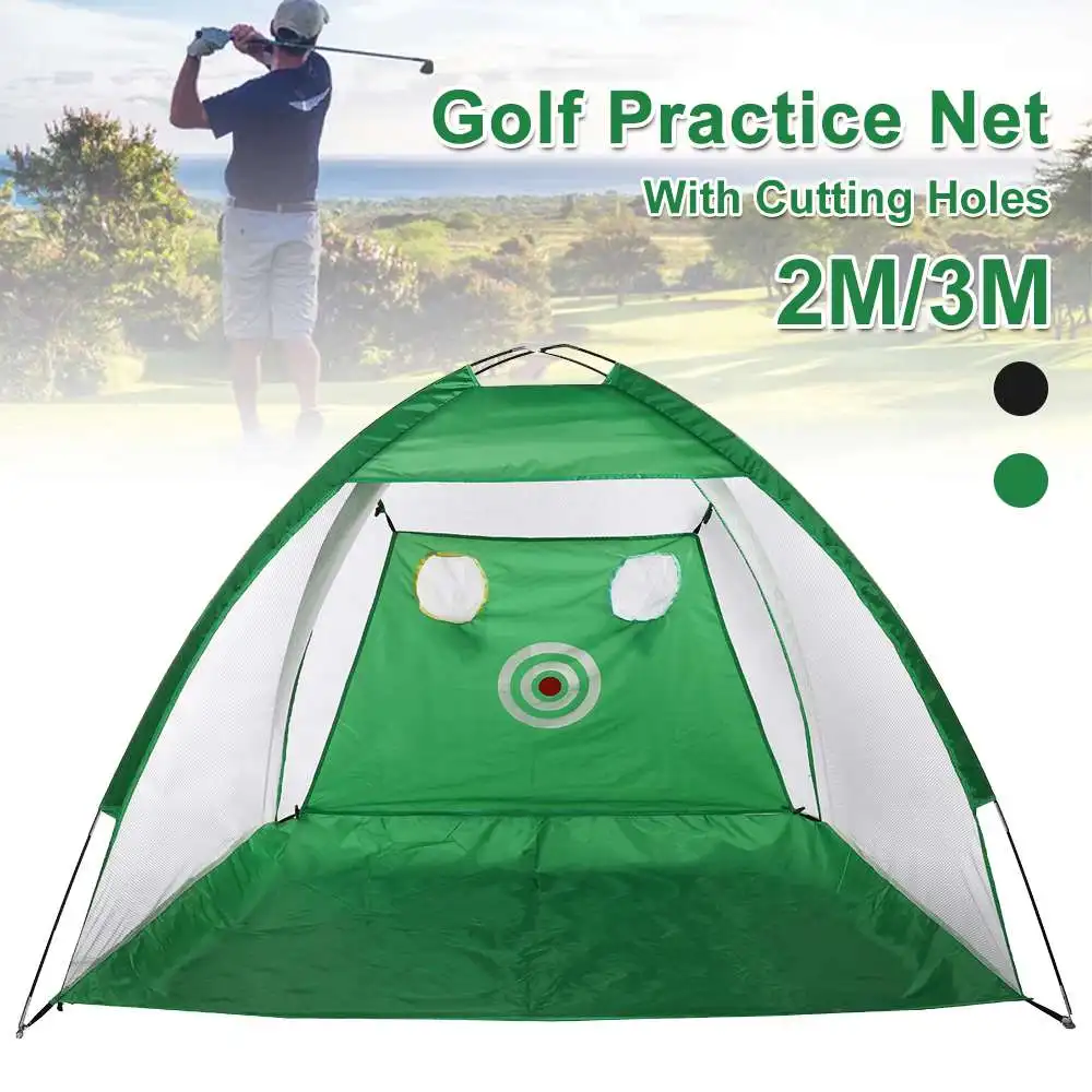 

Indoor 3 meter Golf Practice Net Tent Golf Hitting Cage Outdoor Garden Grassland Mesh Mat Golf Training Equipment Golf Supplies