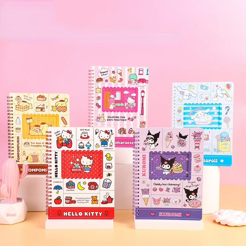Sanrio Hello Kitty My Melody Kuromi Cinnamoroll Cute Cartoon Stationery Diary Cartoon Print Coloring Page Loose-leaf Notebook
Sanrio Hello Kitty My Melody Kuromi Cinnamoroll Cute Cartoon Stationery Diary Cartoon Print Coloring Page Loose-leaf Notebook