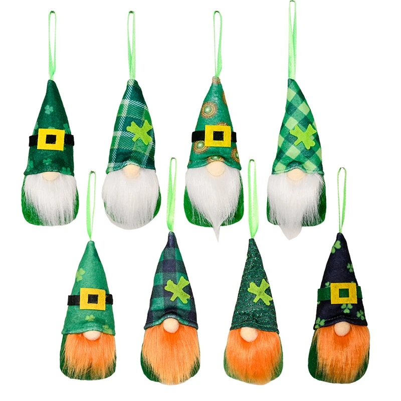 8 Pieces St. Patrick's Day Gnome Swedish Gnome Ornaments Irish Leprechaun Tomtees Elf Scandinavian Gnomes For Home Decor
8 Pieces St. Patrick's Day Gnome Swedish Gnome Ornaments Irish Leprechaun Tomtees Elf Scandinavian Gnomes For Home Decor