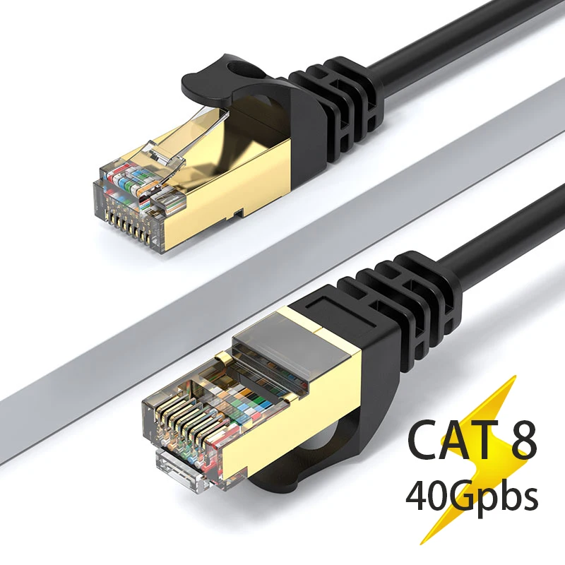 

8833 Cat8 Ethernet-кабель 40 Гбит/с, сетевой кабель сетевой сети сетевой стандарт Sstp Utp Ethernet Cat7 Lan-кабель для маршрутизатора ПК Ps4 ТВ ноутбука RJ45