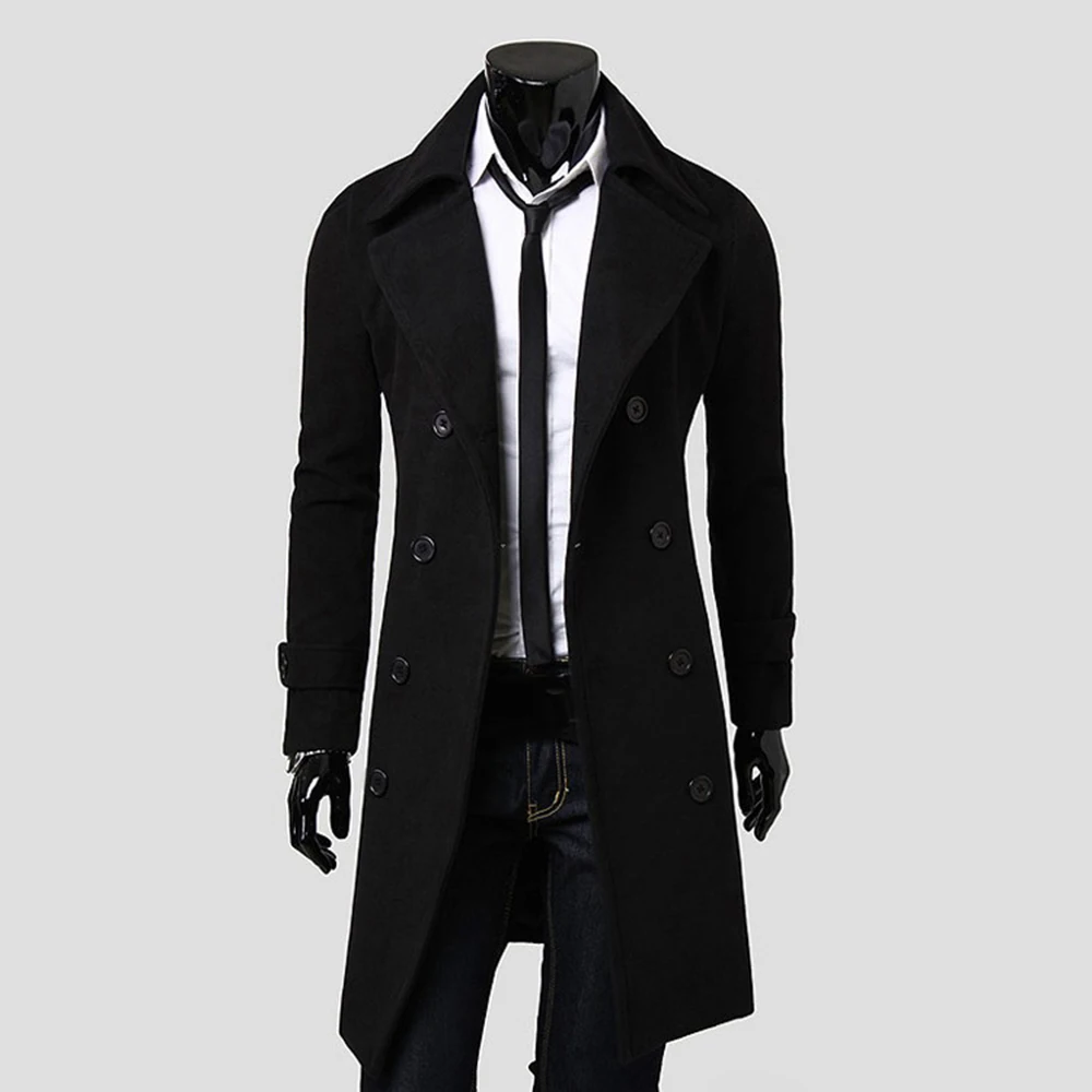 Winter New Fashion Men Slim Button Lapel Coat Overcoat Windbreaker Warm Autumn Winter Casual Streetwear Mid-length Windbreaker
Winter New Fashion Men Slim Button Lapel Coat Overcoat Windbreaker Warm Autumn Winter Casual Streetwear Mid-length Windbreaker