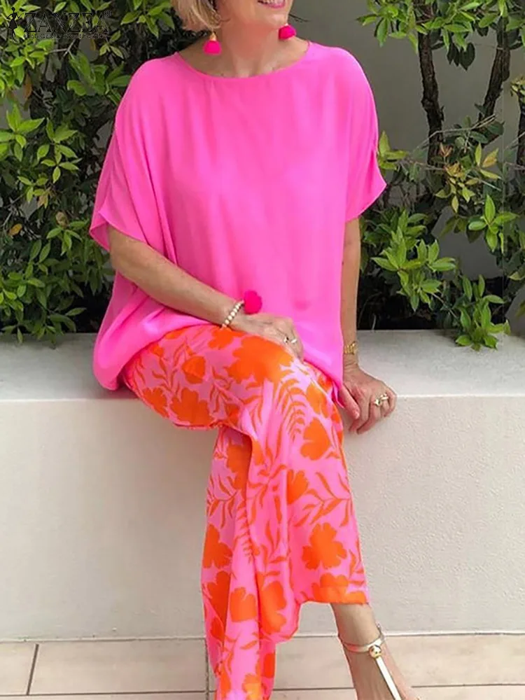 ZANZEA 2023 Fashion Matching Sets Women Summer Blouses Pants Tracksuit Outifits Vintage Floral Wide Leg Pants Sets Beach Tunic
ZANZEA 2023 Fashion Matching Sets Women Summer Blouses Pants Tracksuit Outifits Vintage Floral Wide Leg Pants Sets Beach Tunic