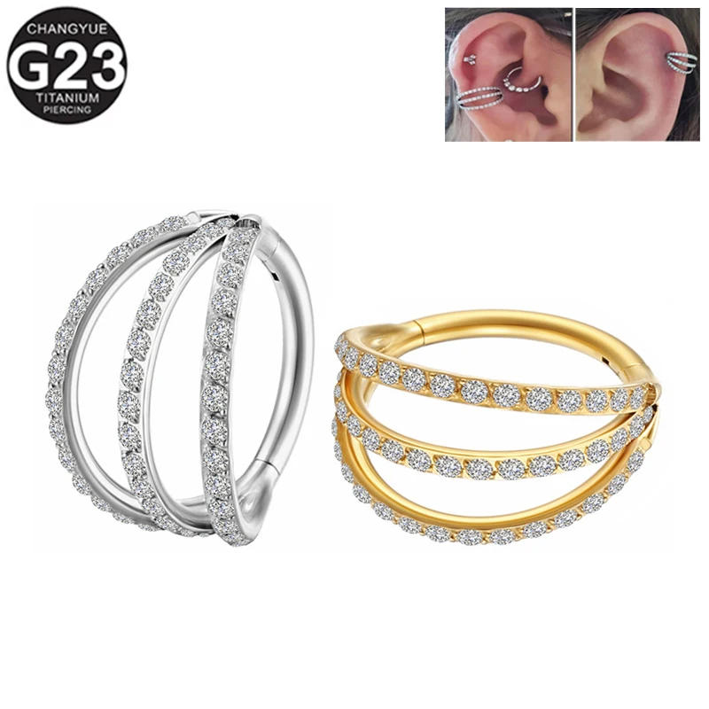 F136 Titanium Ear Piercing Earrings Septum Piercing Nose Rings Zircon Clicker Rings Cartilage Tragus Helix Piercing Body Jewelry
F136 Titanium Ear Piercing Earrings Septum Piercing Nose Rings Zircon Clicker Rings Cartilage Tragus Helix Piercing Body Jewelry
