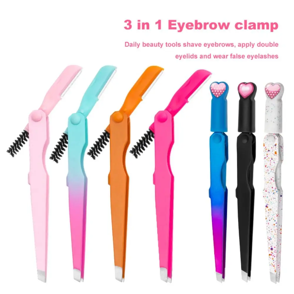 3 In 1 Eyebrow Clip Eyebrow Brush Eyebrow Trimmer Foldable Eyebrow Eyelashes Eye Brow Extension Brush Eyelash Curler Makeup Tool
3 In 1 Eyebrow Clip Eyebrow Brush Eyebrow Trimmer Foldable Eyebrow Eyelashes Eye Brow Extension Brush Eyelash Curler Makeup Tool