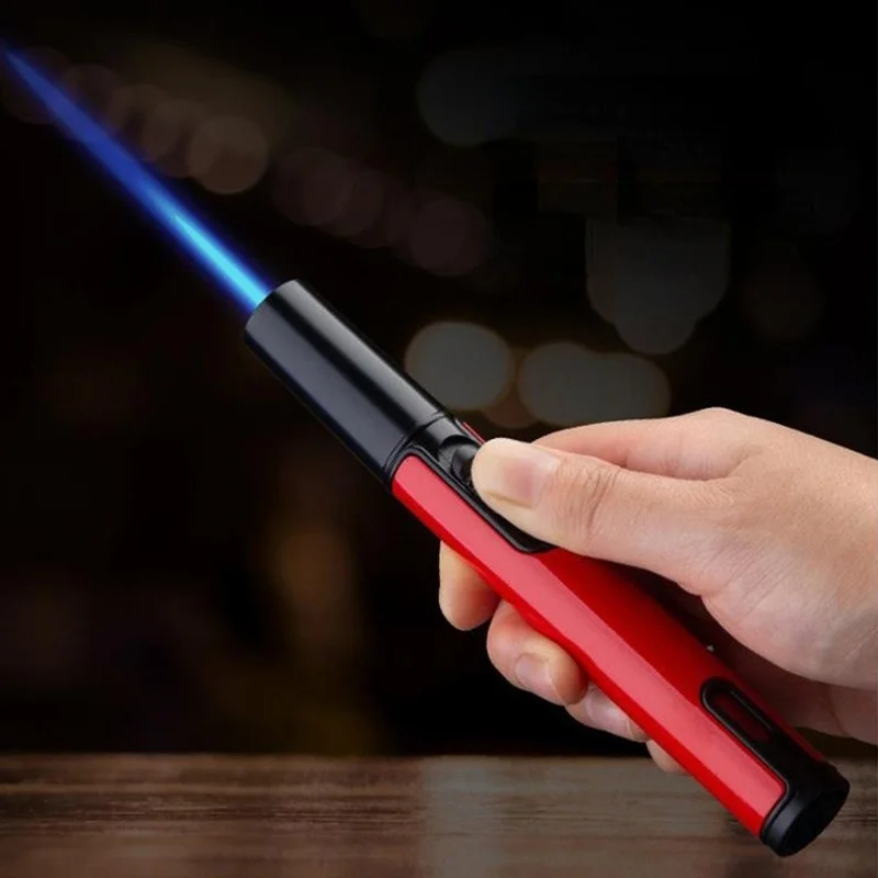 Long Strip Cigar Lighter Outdoor Kitchen BBQ Lighter Windproof Blue Flame Spray Gun Butane Candle Lighter Smoking Accessories
Long Strip Cigar Lighter Outdoor Kitchen BBQ Lighter Windproof Blue Flame Spray Gun Butane Candle Lighter Smoking Accessories