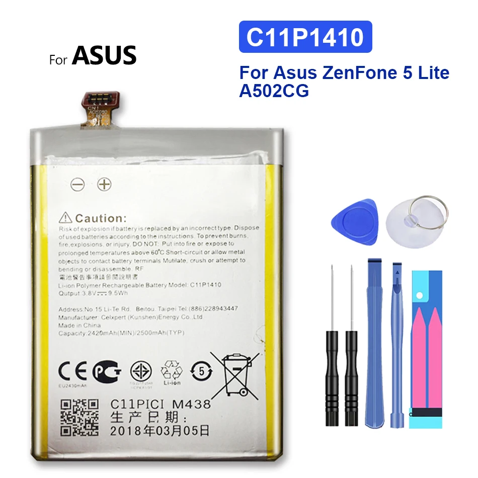 Сменный аккумулятор для Asus ZenFone 5 Lite ZenFone5 Lite A502CG C11P1410 2500 мАч с трековым кодом
Сменный аккумулятор для Asus ZenFone 5 Lite ZenFone5 Lite A502CG C11P1410 2500 мАч с трековым кодом