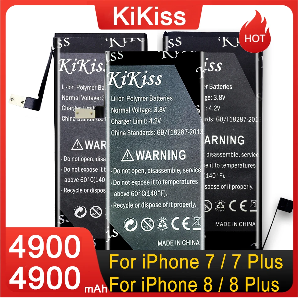 4900mAh High Capacity Batteries For iPhone 8 Plus / 7 Plus/7 /8 Mobile Phone Accessories + Tools
4900mAh High Capacity Batteries For iPhone 8 Plus / 7 Plus/7 /8 Mobile Phone Accessories + Tools