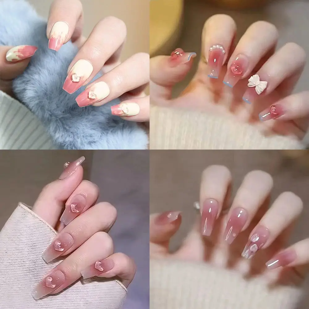 24pcs/Box Detachable Coffin False Nails Wearable Ballerina Fake Nails Full Cover Nail Tips Press On Nails
24pcs/Box Detachable Coffin False Nails Wearable Ballerina Fake Nails Full Cover Nail Tips Press On Nails