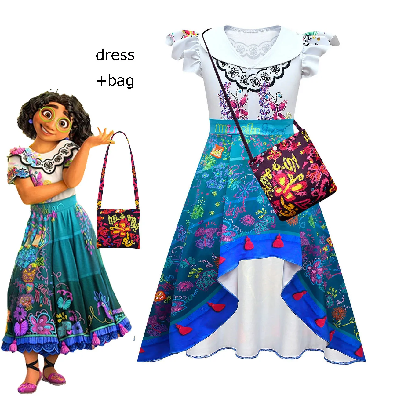 Encanto Isabella Anime Halloween Cosplay blue Costume Girl Dress Children Fancy Dresses+bag Carnival Party Kids Cosplay Princess
Encanto Isabella Anime Halloween Cosplay blue Costume Girl Dress Children Fancy Dresses+bag Carnival Party Kids Cosplay Princess