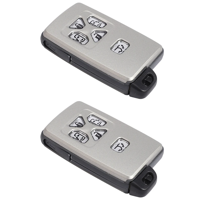 2X Car Smart Card Remote Car Key Shell Case Fob 5 Button For Toyota Alphard Estima Vellfire
2X Car Smart Card Remote Car Key Shell Case Fob 5 Button For Toyota Alphard Estima Vellfire