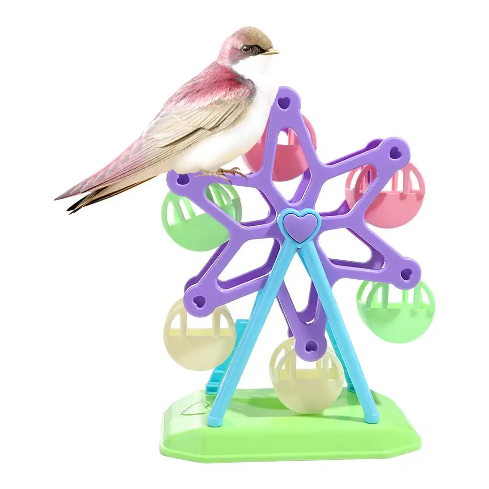 Parrot Ferris Wheel Feeder Parrot Foraging Toys Lovebird Cockatoo Intelligence Growth Cage Colorful Pecking Windmill Toy
Parrot Ferris Wheel Feeder Parrot Foraging Toys Lovebird Cockatoo Intelligence Growth Cage Colorful Pecking Windmill Toy