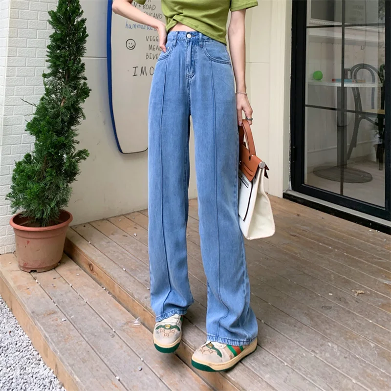Jeans Woman Casual Vintage Pockets Denim All-match Streetwear Wide Leg 2022 Summer Fashion Loose Simple High Waist Retro
Jeans Woman Casual Vintage Pockets Denim All-match Streetwear Wide Leg 2022 Summer Fashion Loose Simple High Waist Retro