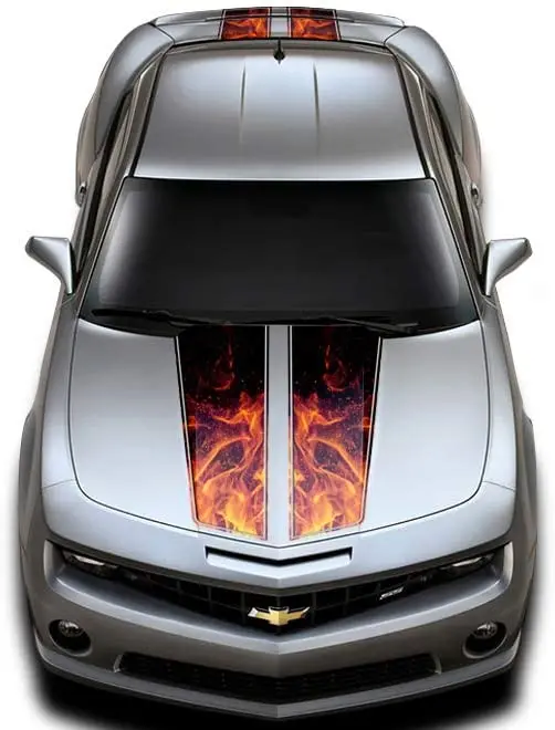 CarGear Hood & Trunk Race Stripes Graphics Kit 3M Vinyl Decal Wrap Compatible with Chevy Camaro 20102015 Orange Flames
CarGear Hood & Trunk Race Stripes Graphics Kit 3M Vinyl Decal Wrap Compatible with Chevy Camaro 20102015 Orange Flames
