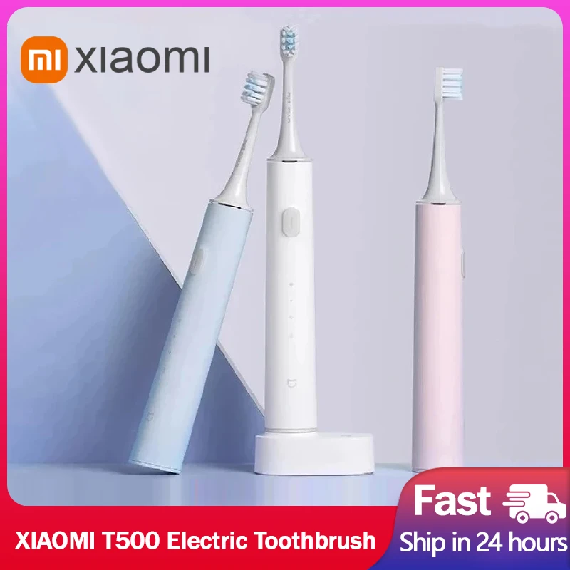 

Электрическая зубная щетка XIAOMI MIJIA T500, умная ультразвуковая зубная щетка для отбеливания зубов, гигиена полости рта, зубные щетки