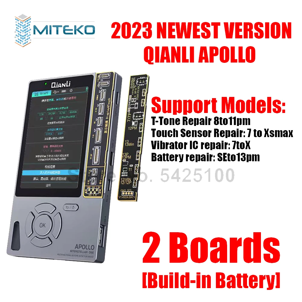 Qianli APOLLO 2022 NEW Restore Detection Device Repair for 11 Pro Max XR XSMAX XS 8P 8 7P 7 True Tone Battery Headset Baseband R
Qianli APOLLO 2022 NEW Restore Detection Device Repair for 11 Pro Max XR XSMAX XS 8P 8 7P 7 True Tone Battery Headset Baseband R