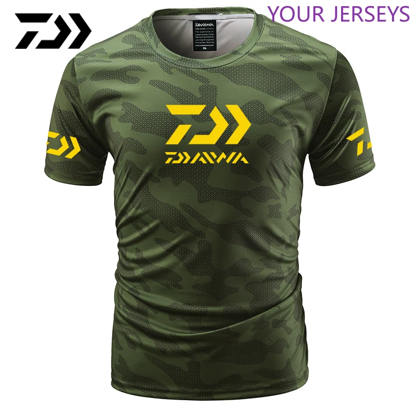 Summer Daiwa Clothing For Fishing Camouflage Outdoor Fishing Tshirt Breathable Letter Short Sleeve Top Sport Quality Fishing Tee
Summer Daiwa Clothing For Fishing Camouflage Outdoor Fishing Tshirt Breathable Letter Short Sleeve Top Sport Quality Fishing Tee