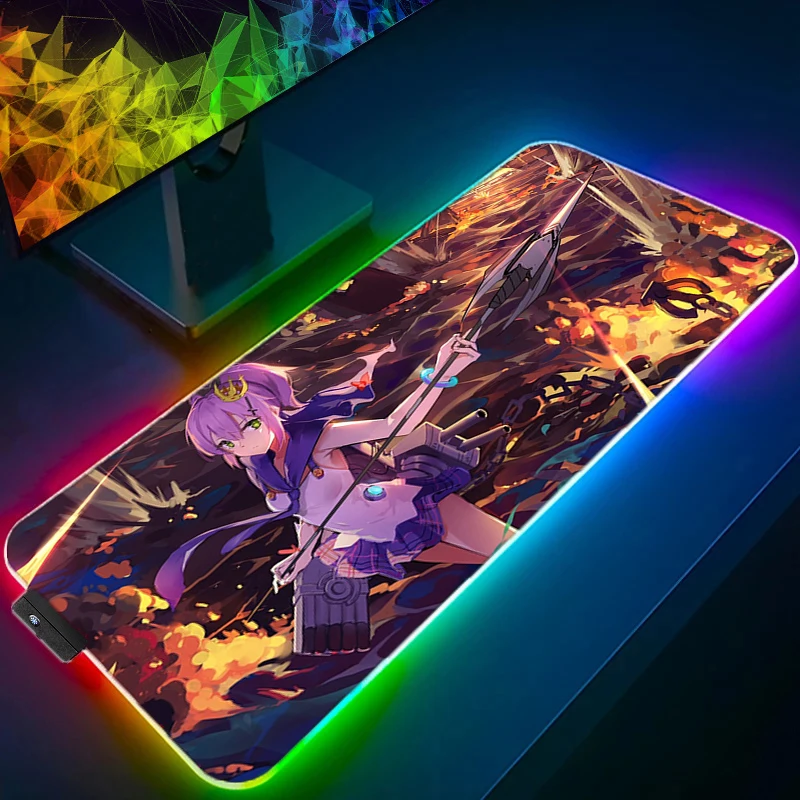 LED Light Gaming Azur Lane Mouse Pad RGB Large Keyboard Cover Rubber Base Computer Carpet Desk Mat PC Game MousePad with Backlit
LED Light Gaming Azur Lane Mouse Pad RGB Large Keyboard Cover Rubber Base Computer Carpet Desk Mat PC Game MousePad with Backlit
