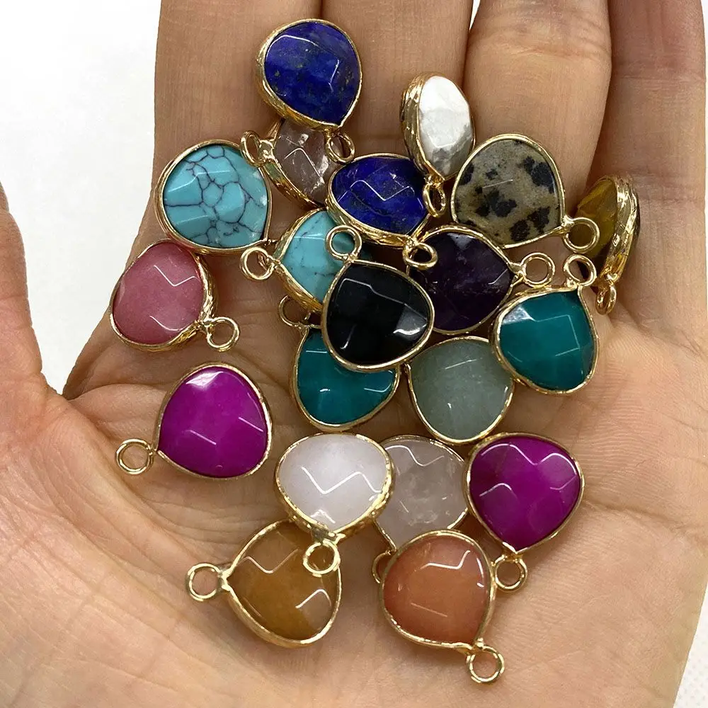 Exquisite Natural Stone Round Triangle Crystal Small Pendant 13x17mm Agate Charm Fashion Jewelry DIY Necklace Earrings Accessory
Exquisite Natural Stone Round Triangle Crystal Small Pendant 13x17mm Agate Charm Fashion Jewelry DIY Necklace Earrings Accessory