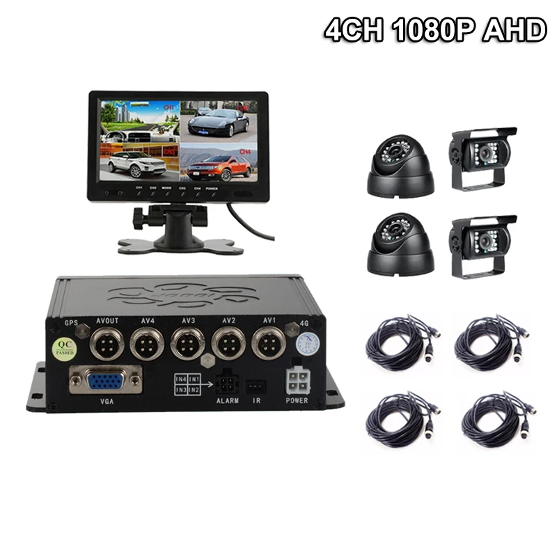 256GB 1080P 4CH SD Mobile DVR 4 Channels Bus Truck Van Video Recorder 2.0MP AHD Car cameras 7inch Car Monitor Playback Black Box
256GB 1080P 4CH SD Mobile DVR 4 Channels Bus Truck Van Video Recorder 2.0MP AHD Car cameras 7inch Car Monitor Playback Black Box