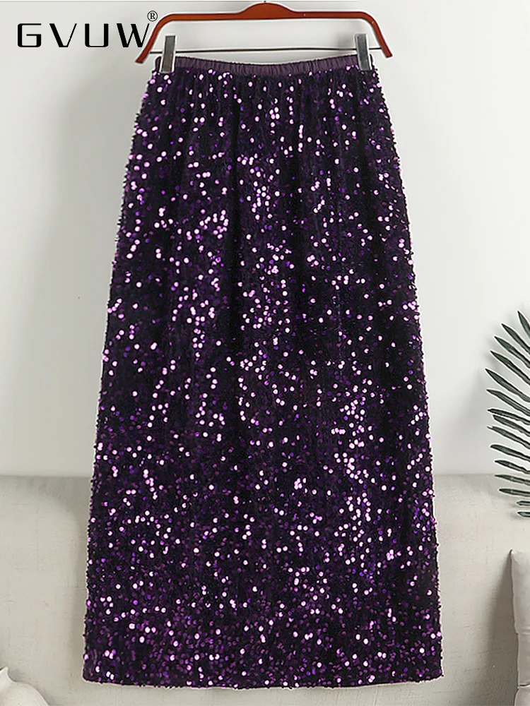 GVUW Shiny Sequined Pencil Skirt For Women 2023 Summer Korean Slim Back Split High Waist Midi Long Skirts Female Fashion 17J1269
GVUW Shiny Sequined Pencil Skirt For Women 2023 Summer Korean Slim Back Split High Waist Midi Long Skirts Female Fashion 17J1269