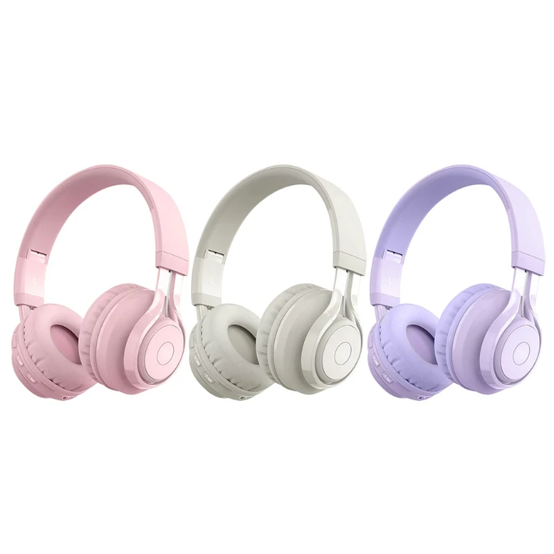 Apricot /Pink /Purple Metal Kids Headphones Blue-tooth Wireless Volume Limited Childrens 10 Meters Head-mounted Headset 
Apricot /Pink /Purple Metal Kids Headphones Blue-tooth Wireless Volume Limited Childrens 10 Meters Head-mounted Headset