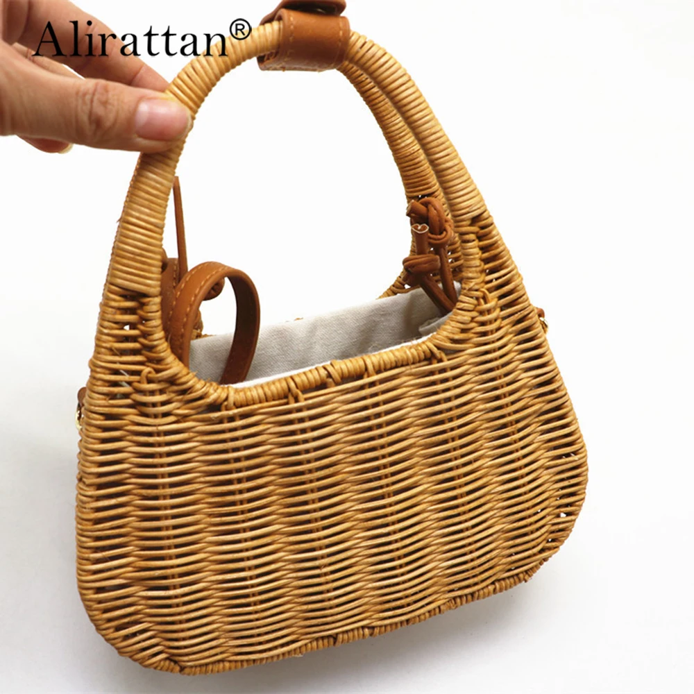 Alirattan New Rattan Straw Bag Hand Camel Braided Bag Shoulder Crossbody Bags for Women 2022 New Summer Woven Bag
Alirattan New Rattan Straw Bag Hand Camel Braided Bag Shoulder Crossbody Bags for Women 2022 New Summer Woven Bag