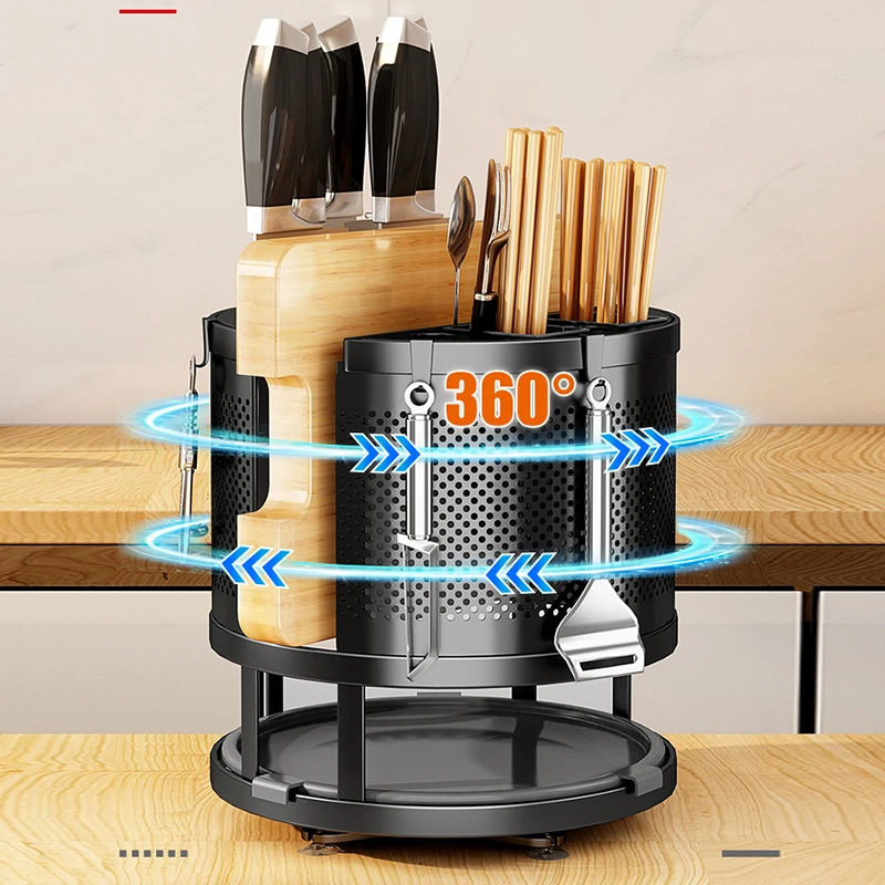 Rotary Knife Rack Rack Multi-Function Utensil Holder Knife Block Flatware Drainer Storage Box Spoon Fork Kitchen Organizer Rack
Rotary Knife Rack Rack Multi-Function Utensil Holder Knife Block Flatware Drainer Storage Box Spoon Fork Kitchen Organizer Rack