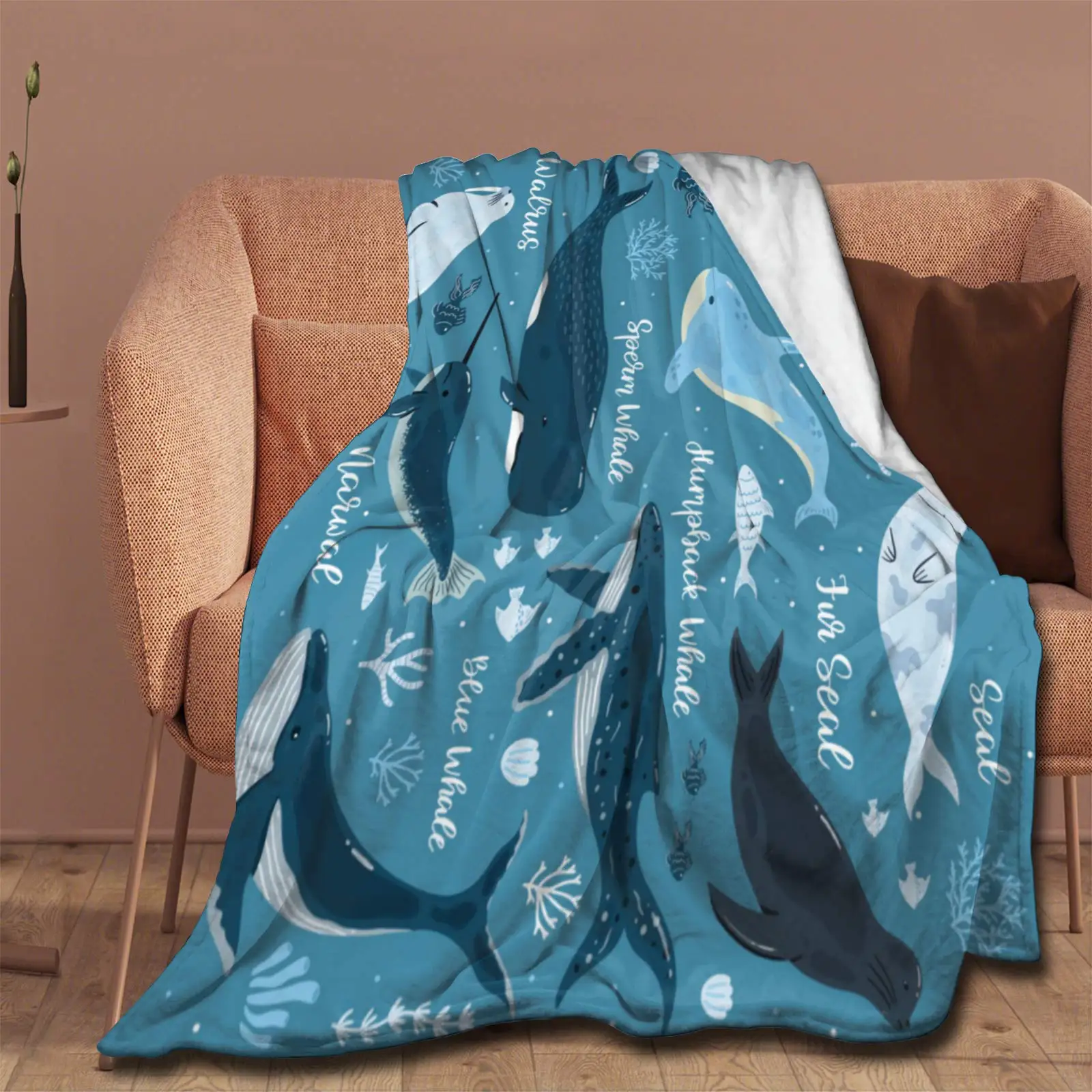 Whale Blanket Stuffed Gift for Girl Boy Flannel Throw Blanket Comfy Sheet Soft Vintage Blankets Retro Bedding Decor for Bed Sofa
Whale Blanket Stuffed Gift for Girl Boy Flannel Throw Blanket Comfy Sheet Soft Vintage Blankets Retro Bedding Decor for Bed Sofa