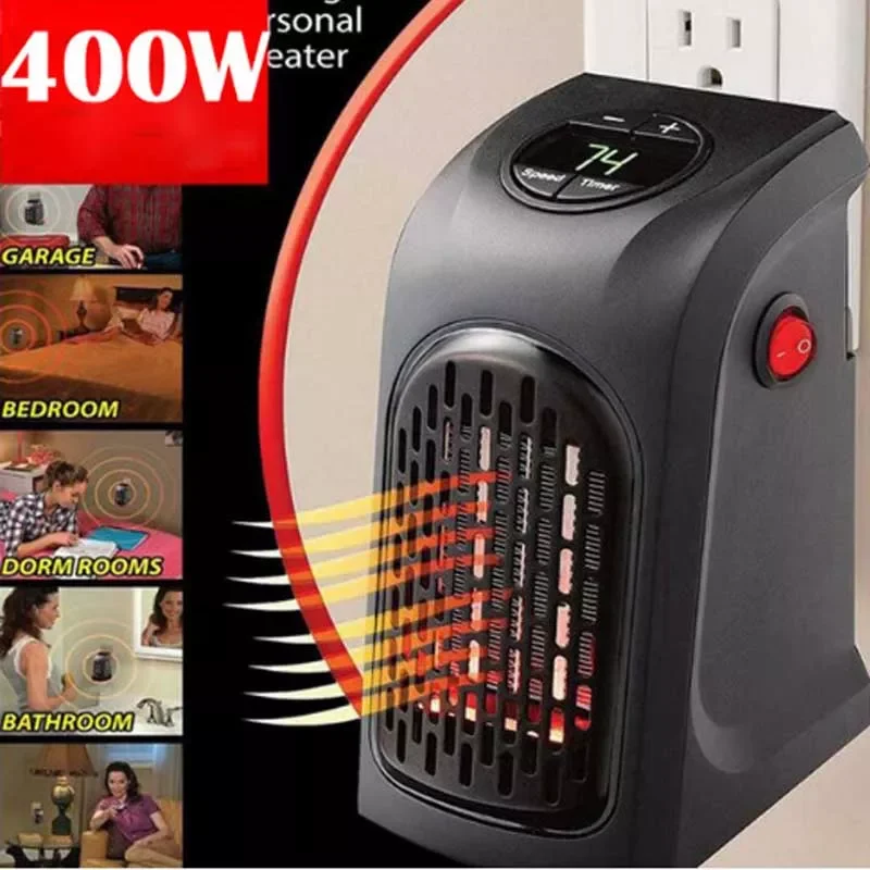 400W Electric Heater Fast Mini Fan Heater Easy Desktop Household Wall Heating Stove Radiator Warmer Machine for Winter Hand Warm 
400W Electric Heater Fast Mini Fan Heater Easy Desktop Household Wall Heating Stove Radiator Warmer Machine for Winter Hand Warm
