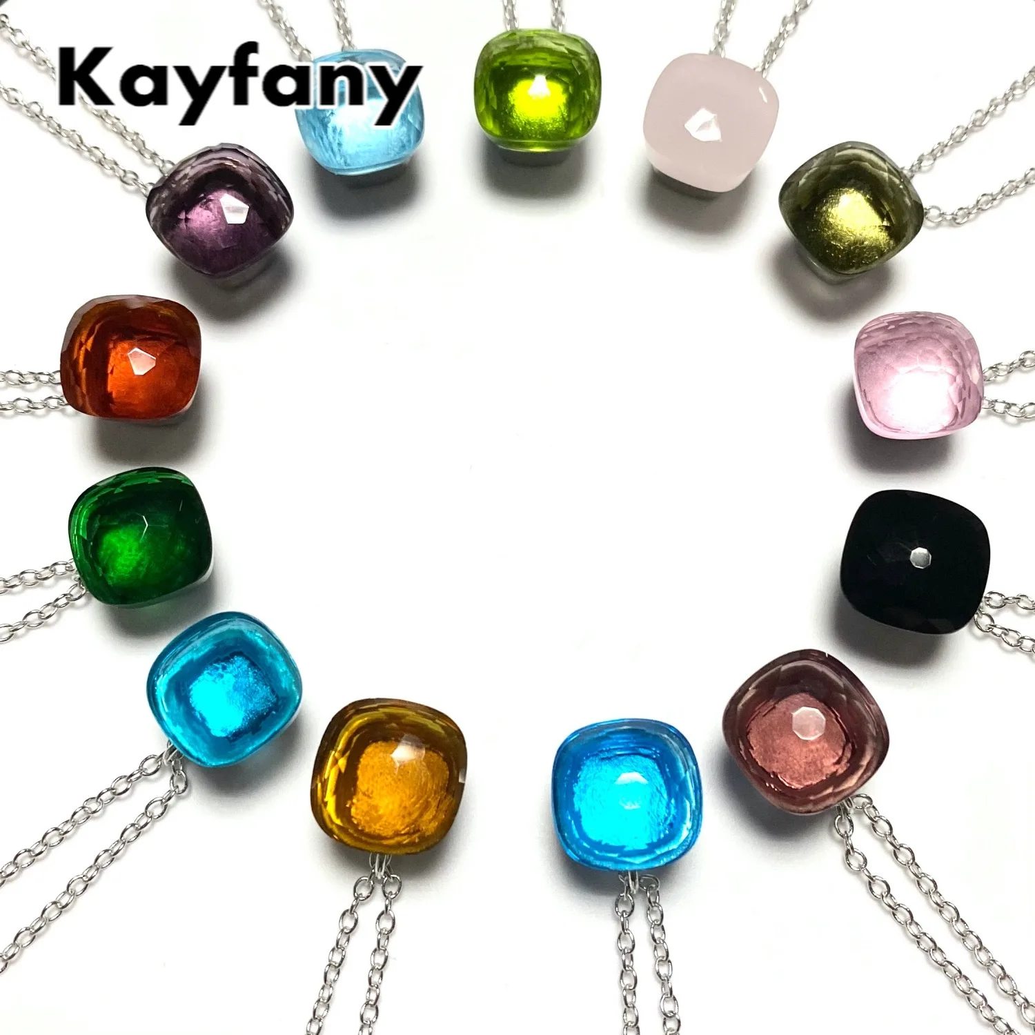 Pomellato 11.6mm Candy Crystal Necklace For Women Candy Necklace Silver Plated13Colors Fashion Jewelry Square Pendant Necklace
Pomellato 11.6mm Candy Crystal Necklace For Women Candy Necklace Silver Plated13Colors Fashion Jewelry Square Pendant Necklace