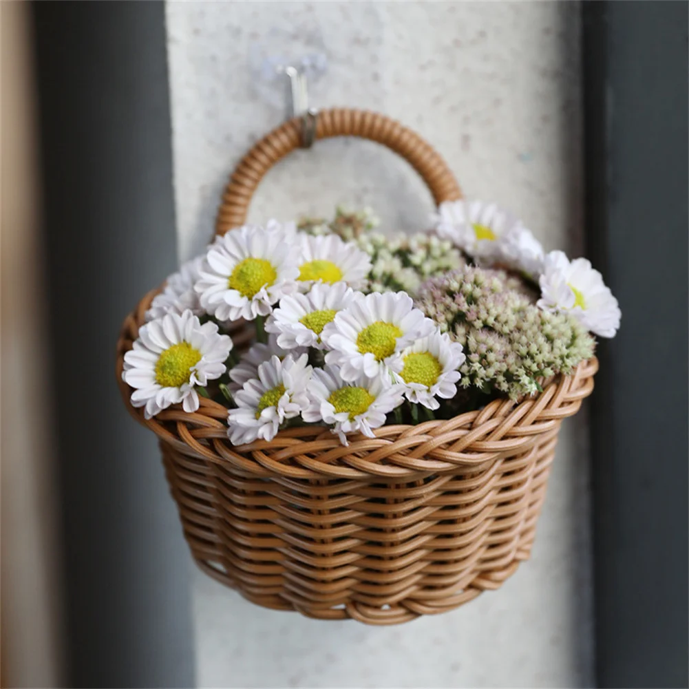 Kitchen Storage Basket Plastic Imitation Rattan Wall Hanging Basket Vegetable Fruit Flower Tableware Storage Basket Kitchen Acc
Kitchen Storage Basket Plastic Imitation Rattan Wall Hanging Basket Vegetable Fruit Flower Tableware Storage Basket Kitchen Acc
