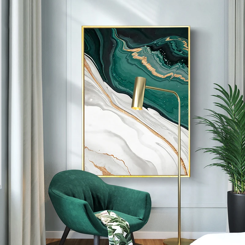 Modern Abstract Gold foil lines Green Canvas Art Paintings For Living Room Bedroom Posters And Prints Wall Poster Home Decor
Modern Abstract Gold foil lines Green Canvas Art Paintings For Living Room Bedroom Posters And Prints Wall Poster Home Decor