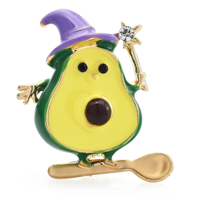 Wuli&baby Stand Spoon Avocado Brooches For Women Unisex Cute Witch Fruits Party Casual Brooch Pins Gifts
Wuli&baby Stand Spoon Avocado Brooches For Women Unisex Cute Witch Fruits Party Casual Brooch Pins Gifts