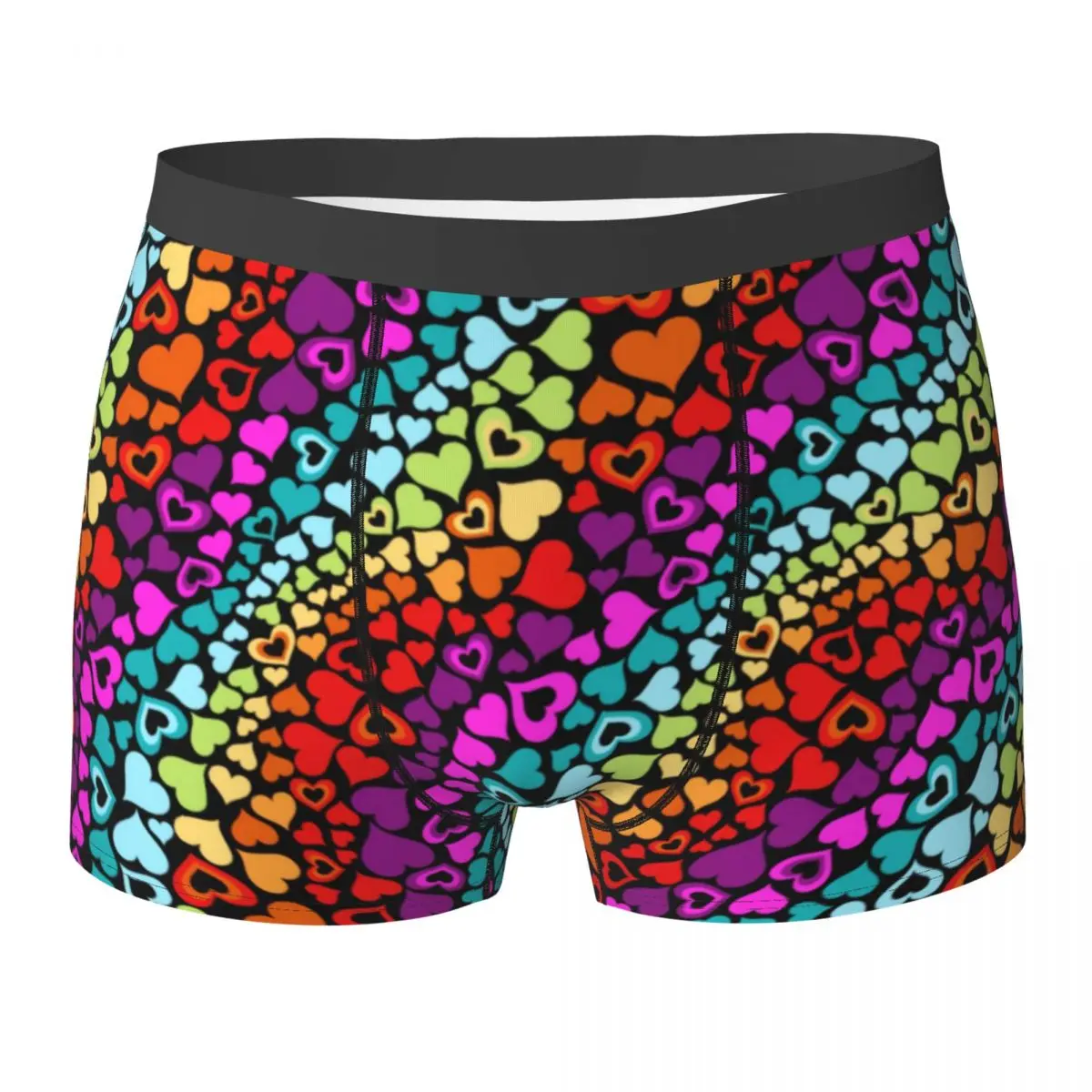 Rainbow Love Hearts Underwear Valentine 3D Pouch Hot Trunk Customs Boxer Brief Breathable Men's Panties Plus Size 2XL
Rainbow Love Hearts Underwear Valentine 3D Pouch Hot Trunk Customs Boxer Brief Breathable Men's Panties Plus Size 2XL
