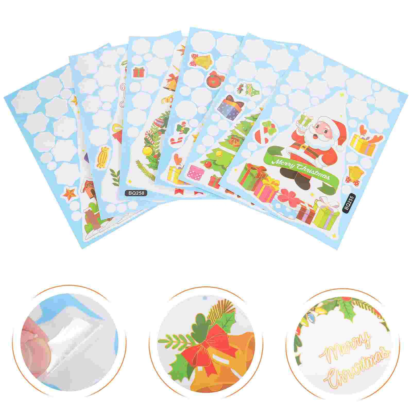 6 Sheets Xmas Glass Window Sticker Stickers Christmas Tree Clings Static Decals Decorations Electricity
6 Sheets Xmas Glass Window Sticker Stickers Christmas Tree Clings Static Decals Decorations Electricity