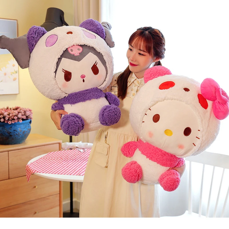 Big Size 55cm SANRIO Hello Kitty Kuromi Cosplay Panda Plush Stuffed Toys Anime Cartoon Pillow Dolls Kids Xmas Birthday Gifts
Big Size 55cm SANRIO Hello Kitty Kuromi Cosplay Panda Plush Stuffed Toys Anime Cartoon Pillow Dolls Kids Xmas Birthday Gifts