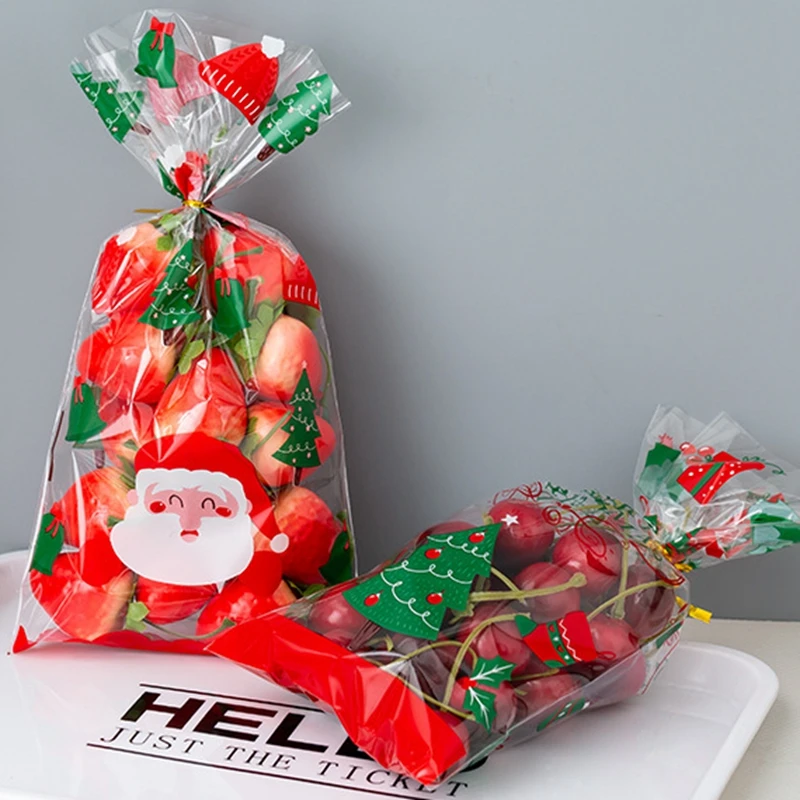 100pcs Christmas Packaging Bag Flat Mouth Cellophane Candy West Point Biscuit Bag Opp Bag Baking Package Party Supplies
100pcs Christmas Packaging Bag Flat Mouth Cellophane Candy West Point Biscuit Bag Opp Bag Baking Package Party Supplies